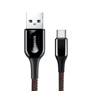 Baseus X-Shaped Light Cable Double-color Smart Lights Usb to Type-C Cable