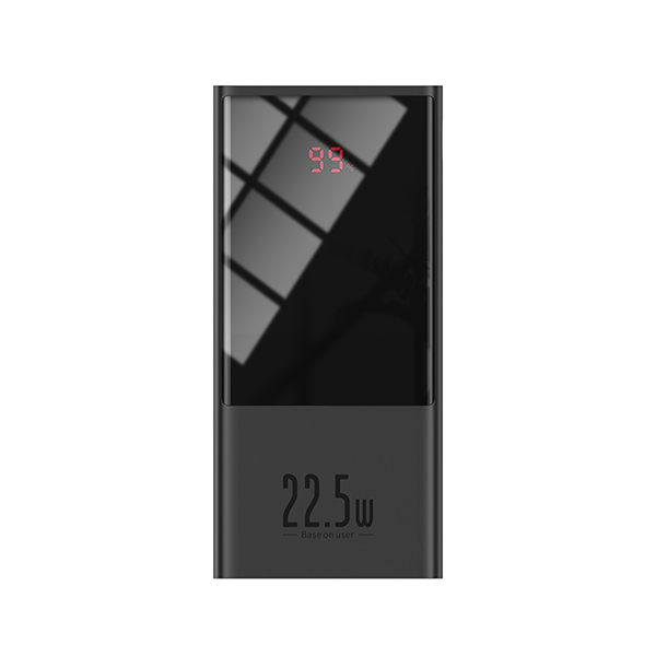 Baseus 20000mAh Super Mini Digital Display 22.5W Quick Charge Power Bank (PPMN-B01) – Black