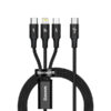 Baseus Rapid Series 3 in 1 Fast Charging Data Cable Type-C to M+L+C PD 20W