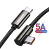 Baseus Legend Series Elbow USB C Type-C Fast Charging Data Cable（100W）